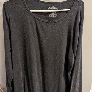 Venezia Dark Gray Long Sleeve Top
